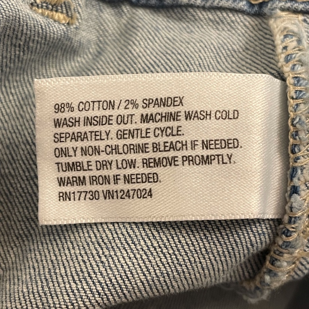 Wild Fable Denim Pleated Mini Cargo Skort Blue Size 8 - Picture 5 of 10